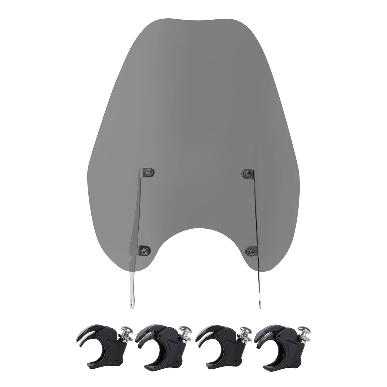 Windshield Windscreen & 41mm Quick-Release Clamps for Harley Dyna Softail