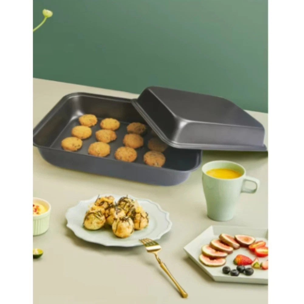 30x20x5cm Non-Stick Carbon Steel Baking Pan for Oven BBQ