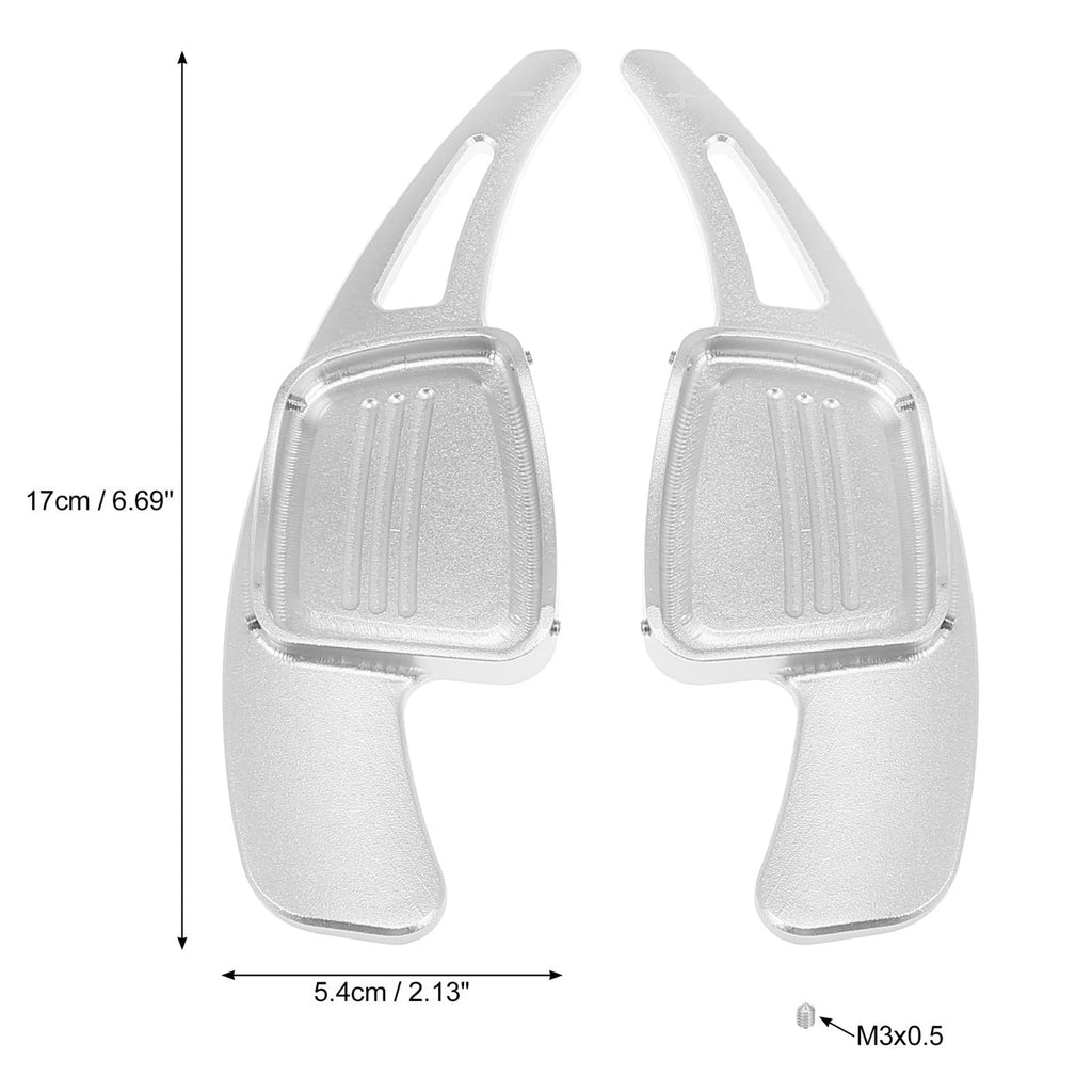 Steering Wheel Shift Paddle Pair Silver Tone for Audi A3 A4L A5 A8 S3 S5 Q5 (2008–2022)