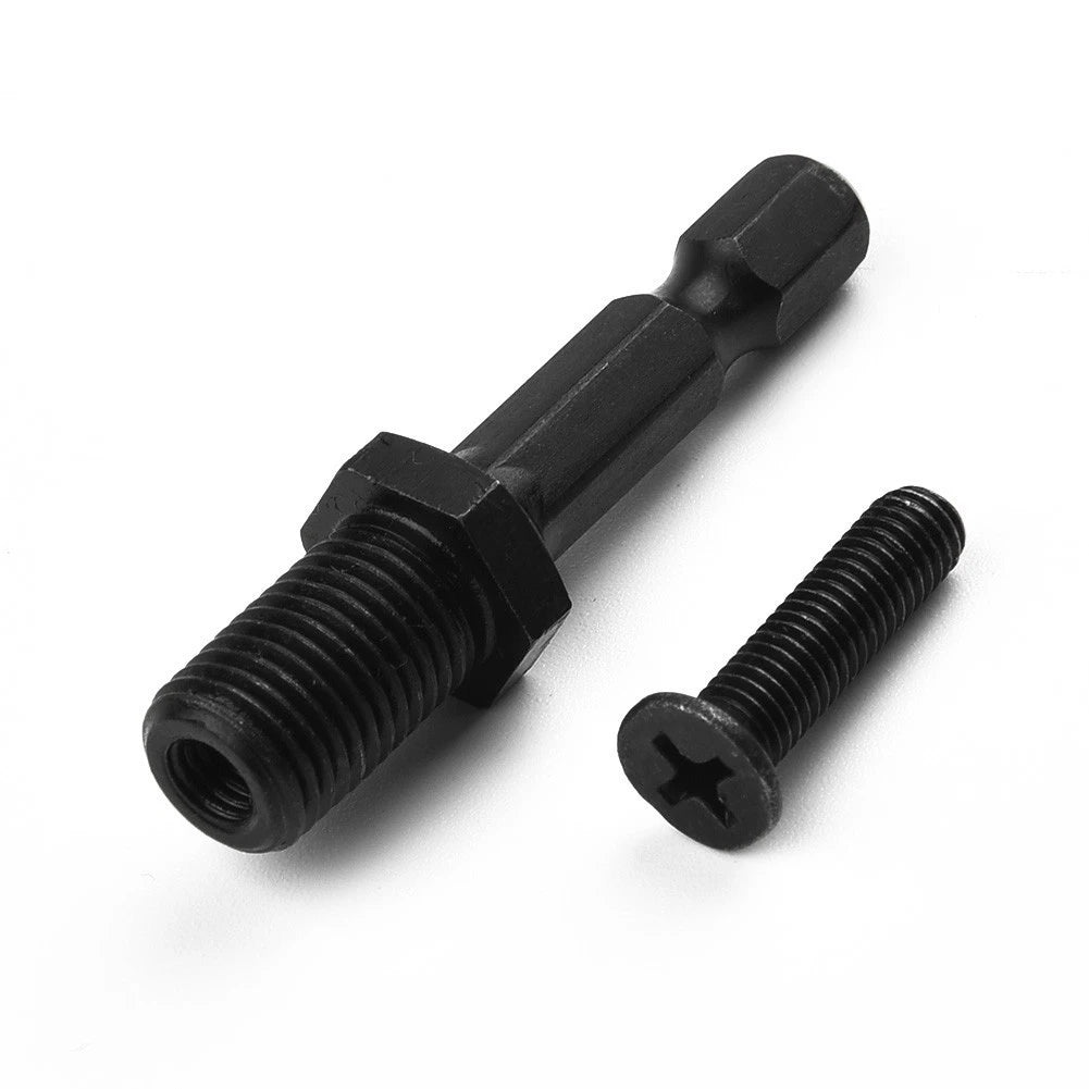 1/4" Hex Shank Drill Chuck Adapter 3/8"-24UNF for Universal Use