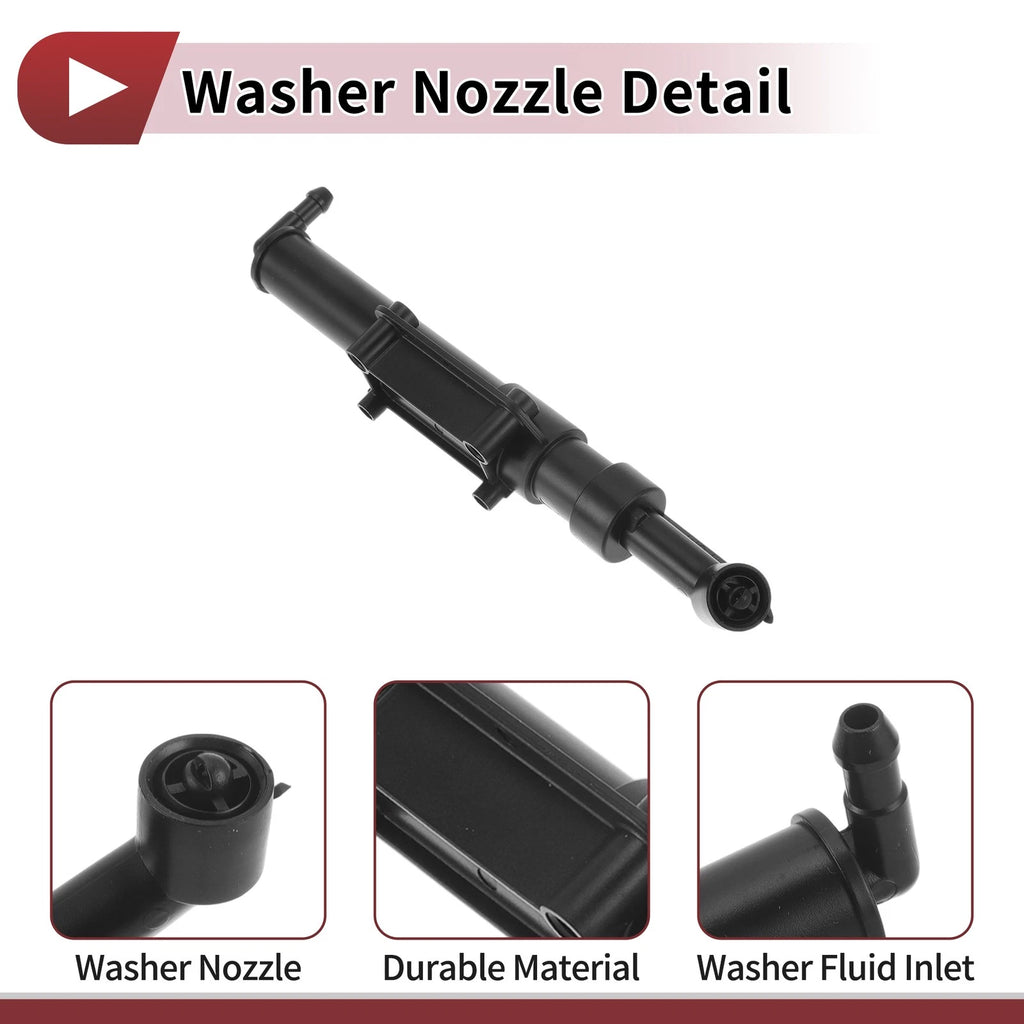 Front Driver Side Headlight Washer Nozzle for Volvo XC60 (2014–2018) No. 31416218
