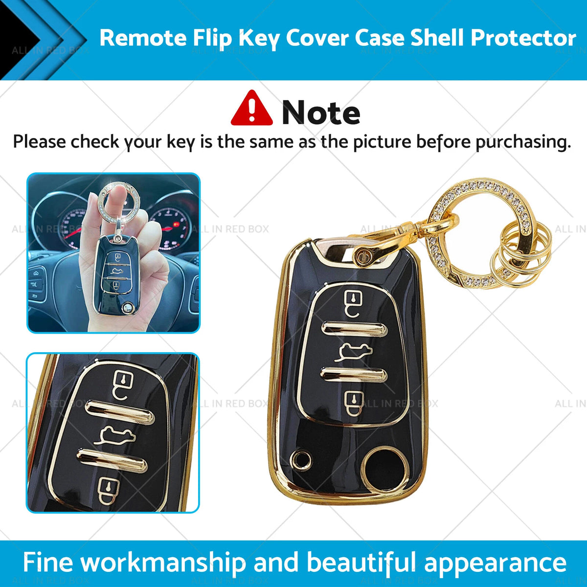 Remote Flip Key Cover Case for Hyundai i30 ix35 (2010–2017)
