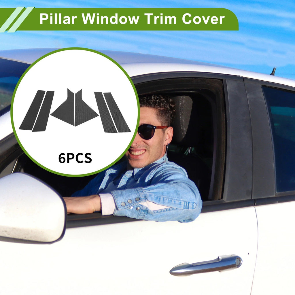 6 Pcs Door Pillar Window Trim Replacement for Chevy Impala (2014–2020)