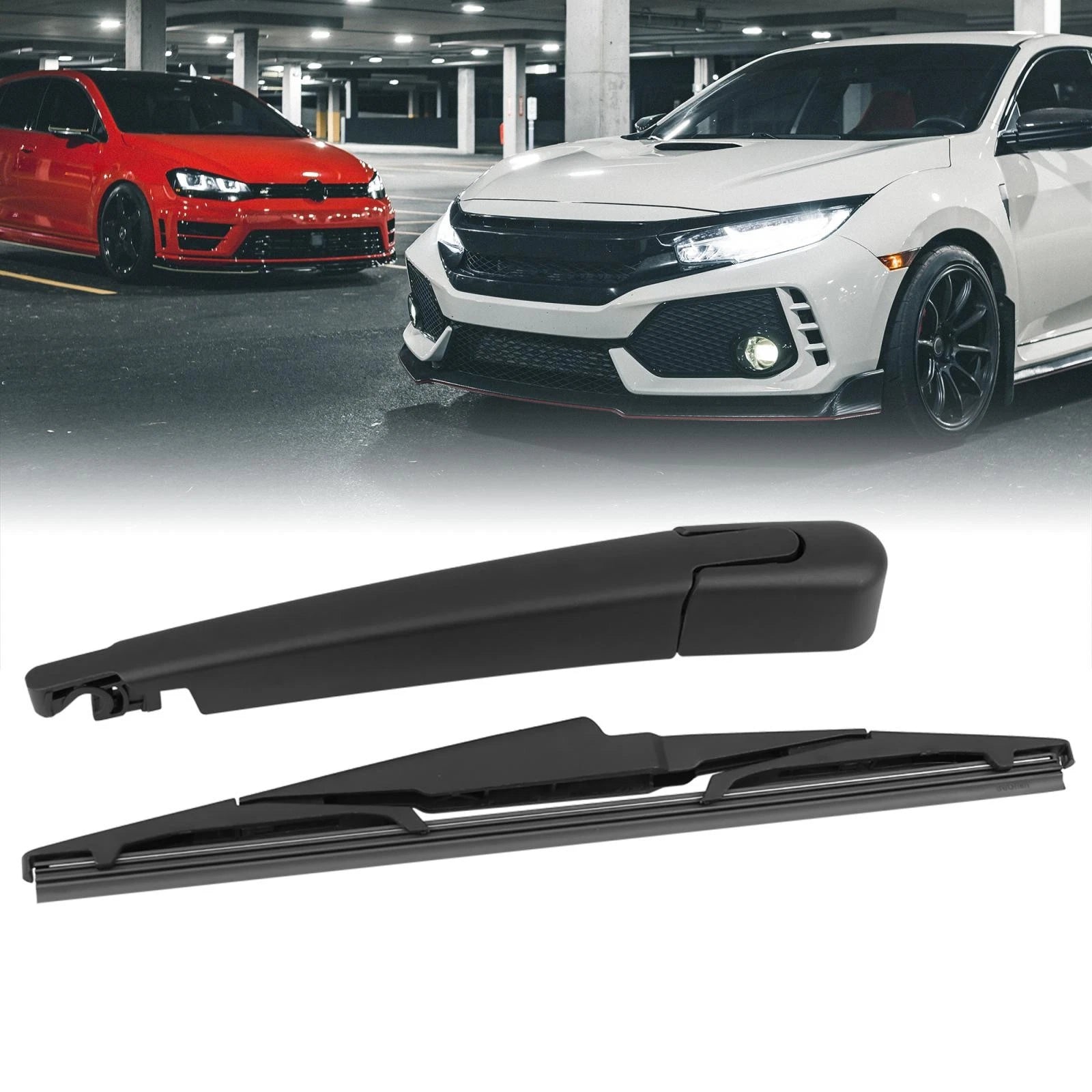 Rear Windshield Wiper Blade Arm Set 11in for Kia Carens Sorento (2015–2019)