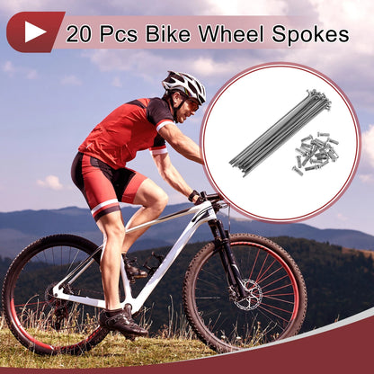 Bicycle Spokes 119mm 304 Stainless Steel Replacement for 20-Set Wheel (2000–2000)