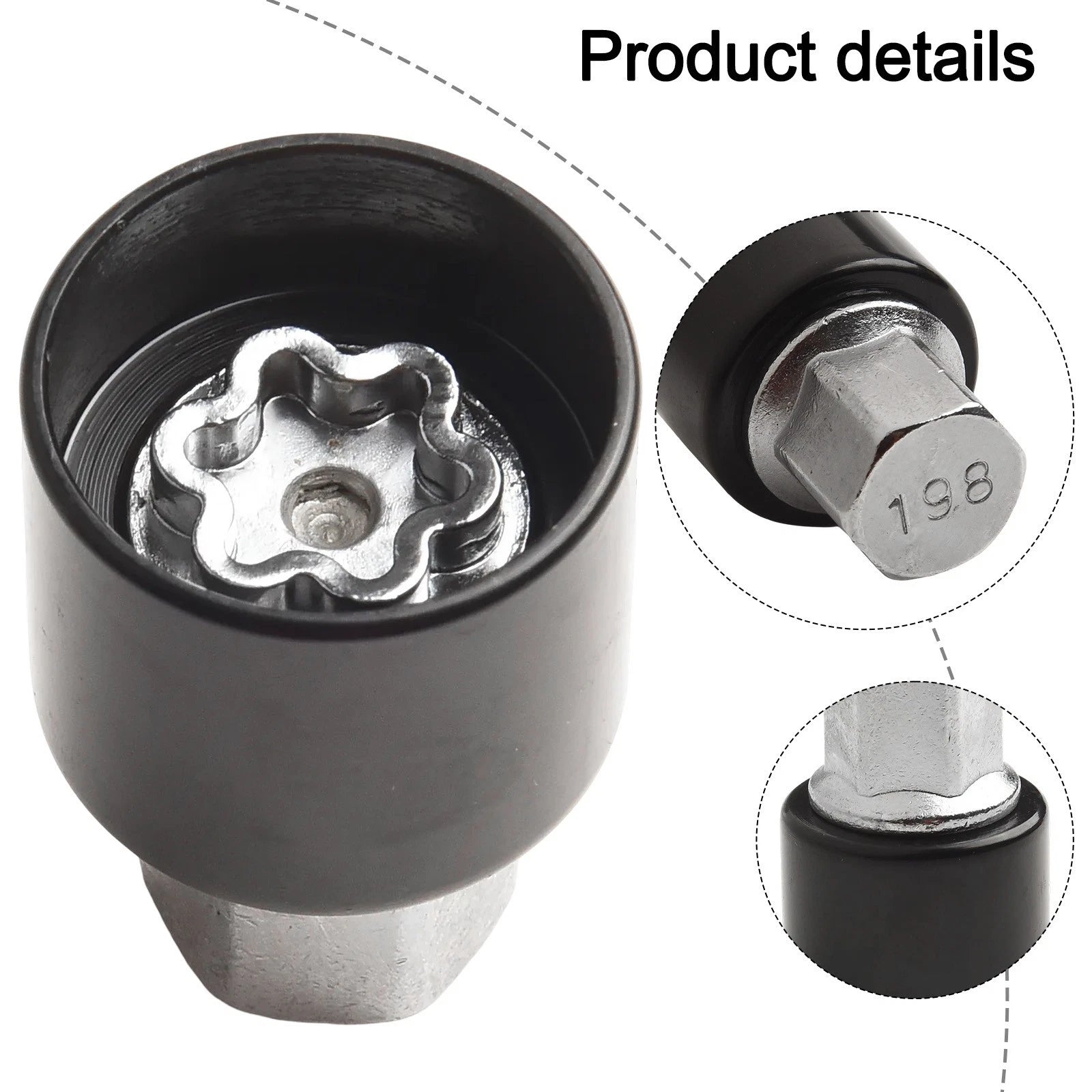 Locking Wheel Nut Key Tool for Anti Theft (Universal Fit)