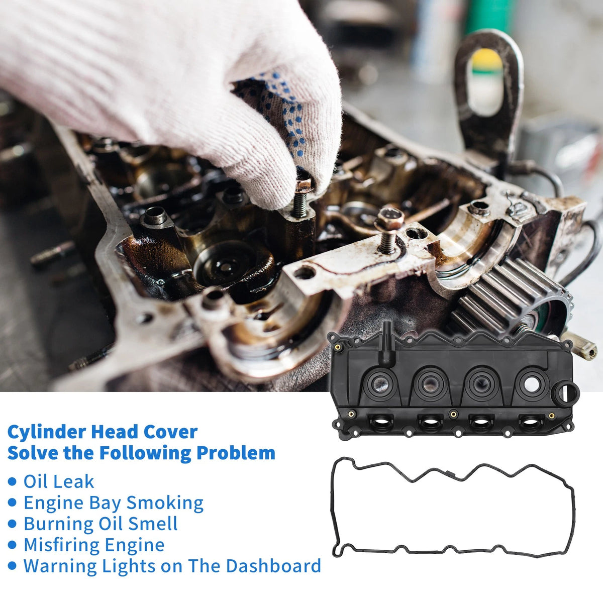 Engine Valve Cover with Gasket No.13264VM00A for Nissan Navara (2005–2023)