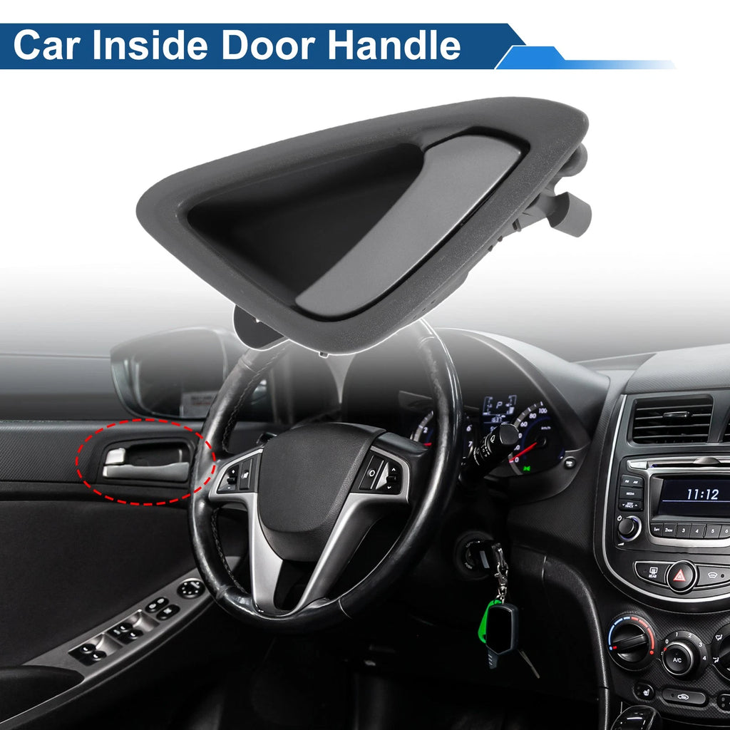 Front Driver Side Interior Door Handle Replacement for Chevrolet Sail (2010–2014) Gray Chrome