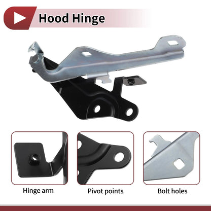 Hood Hinge for Ford Mustang (2015–2017) Left Side 1 pcs