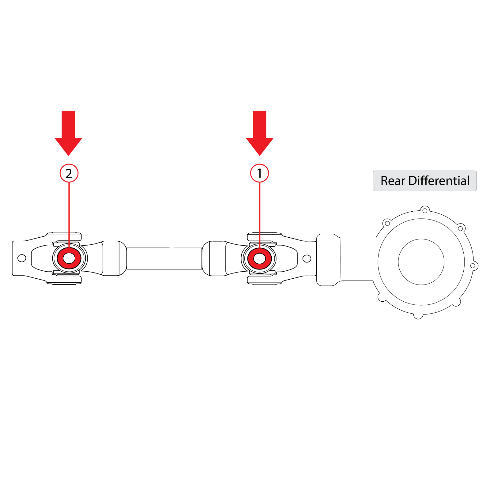U-Joint Kit Replacement for Can-Am Renegade 800 4X4 (2007–2015) Rear