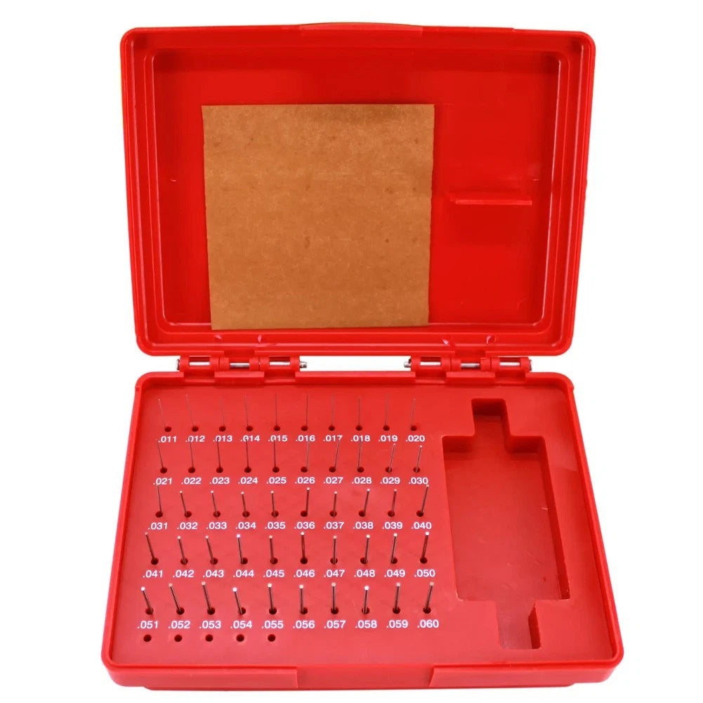 50 Piece Pin Gauge Set for Efficient Storage Solution
