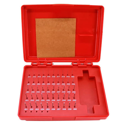 50 Piece Pin Gauge Set for Efficient Storage Solution