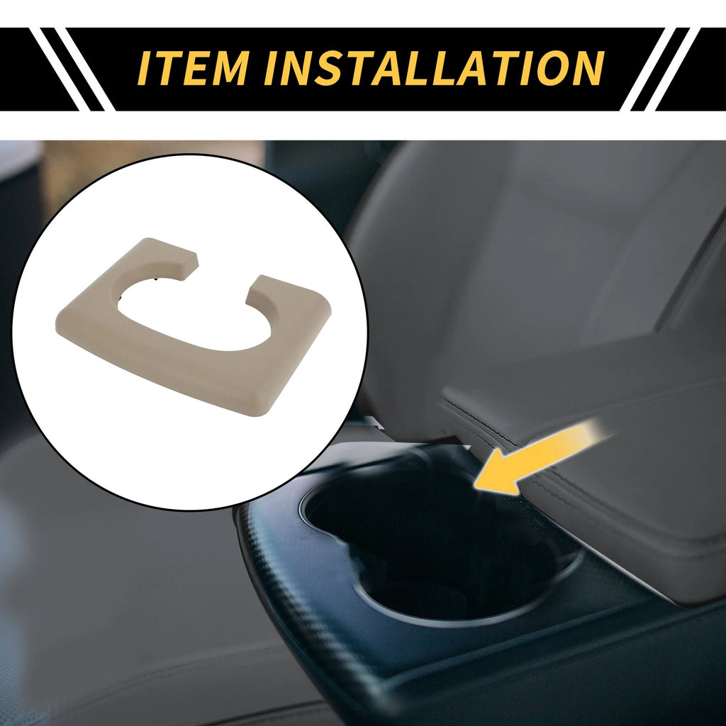 Center Console Cup Holder Pad for Ford F-150 (2004–2014) Brown