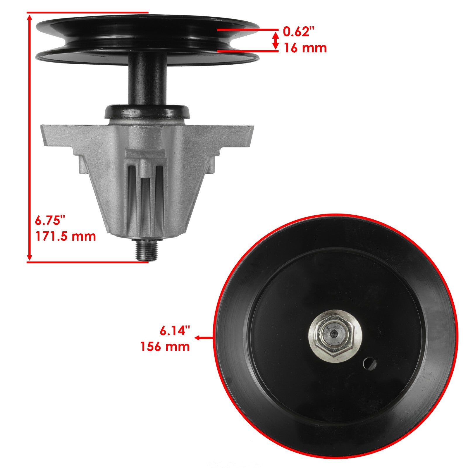 Deck Ring Spindle and Deck Ring Replacement for MTD 600 Series (1988–2015)