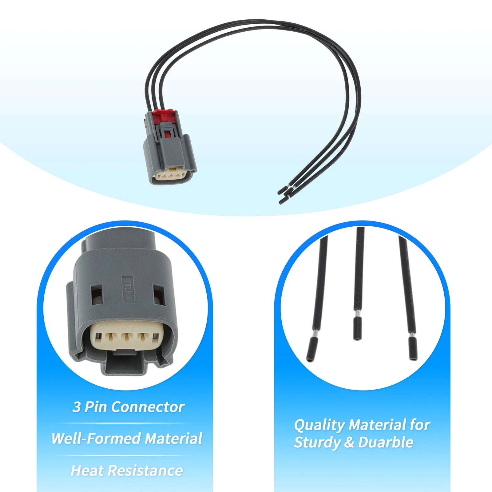 2Pcs Ignition Coil Connector Plug Harness for Ford Flex (2013–2019) No.CU2Z14S411A FA