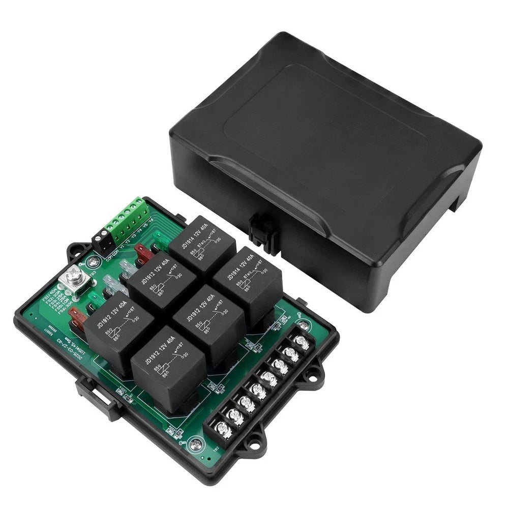 6-Way Relay Module Power Panel for 12V Systems