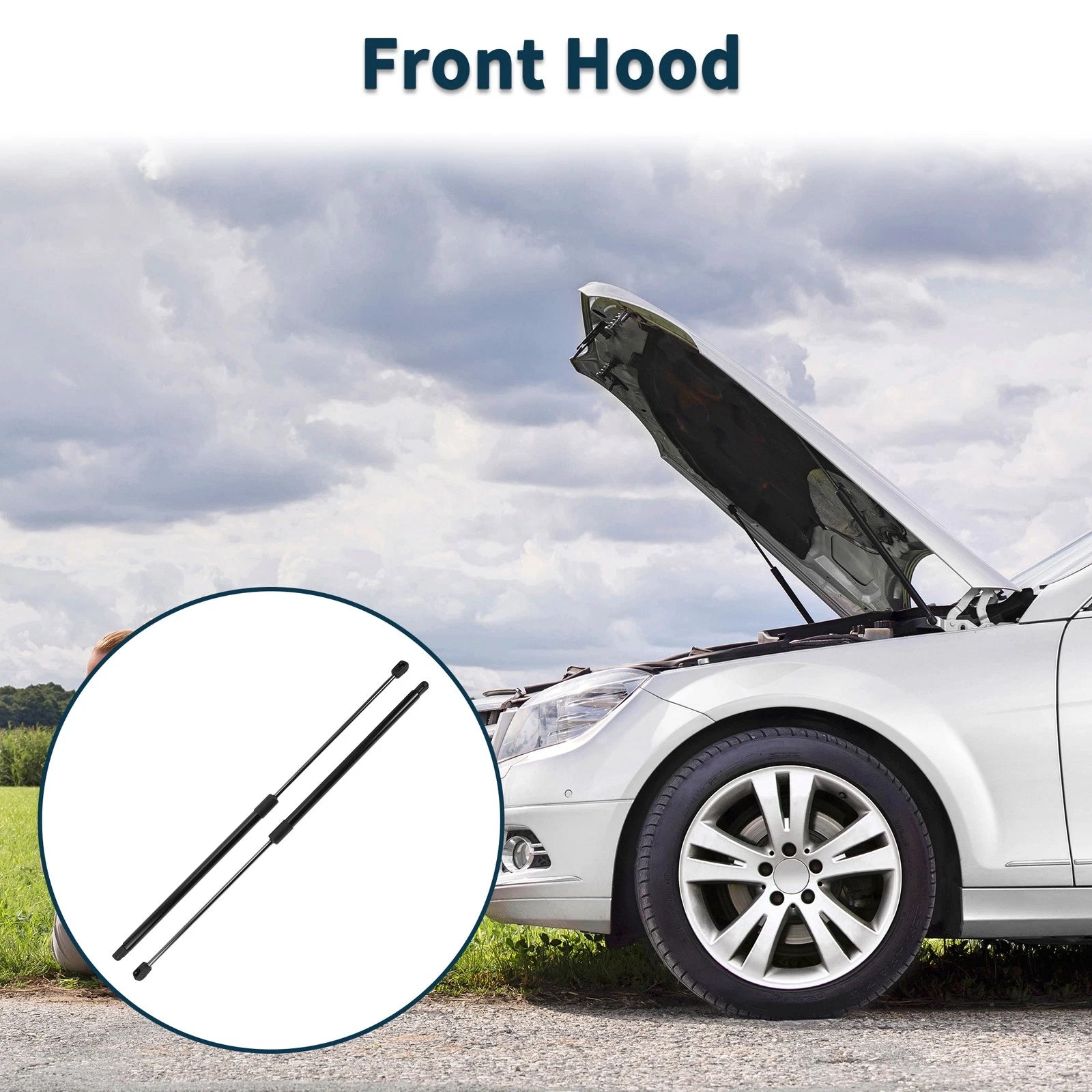 Front Hood Lift Supports Struts Replacement for Chevrolet HHR (2006–2011)