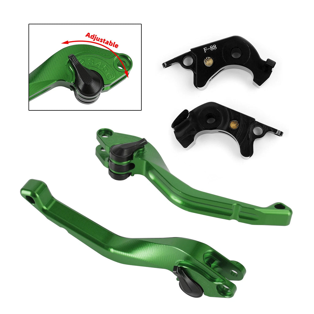 CNC Short Clutch Brake Lever for Kawasaki ZX1400 ZX14R ZZR1400 GTR1400 (2006–2023)