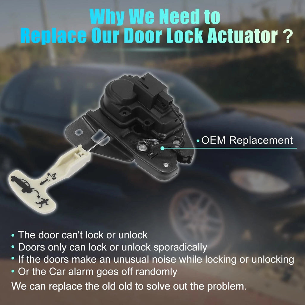 Tailgate Lock Actuator Rear Replacement for Dodge Chrysler (2005–2010)