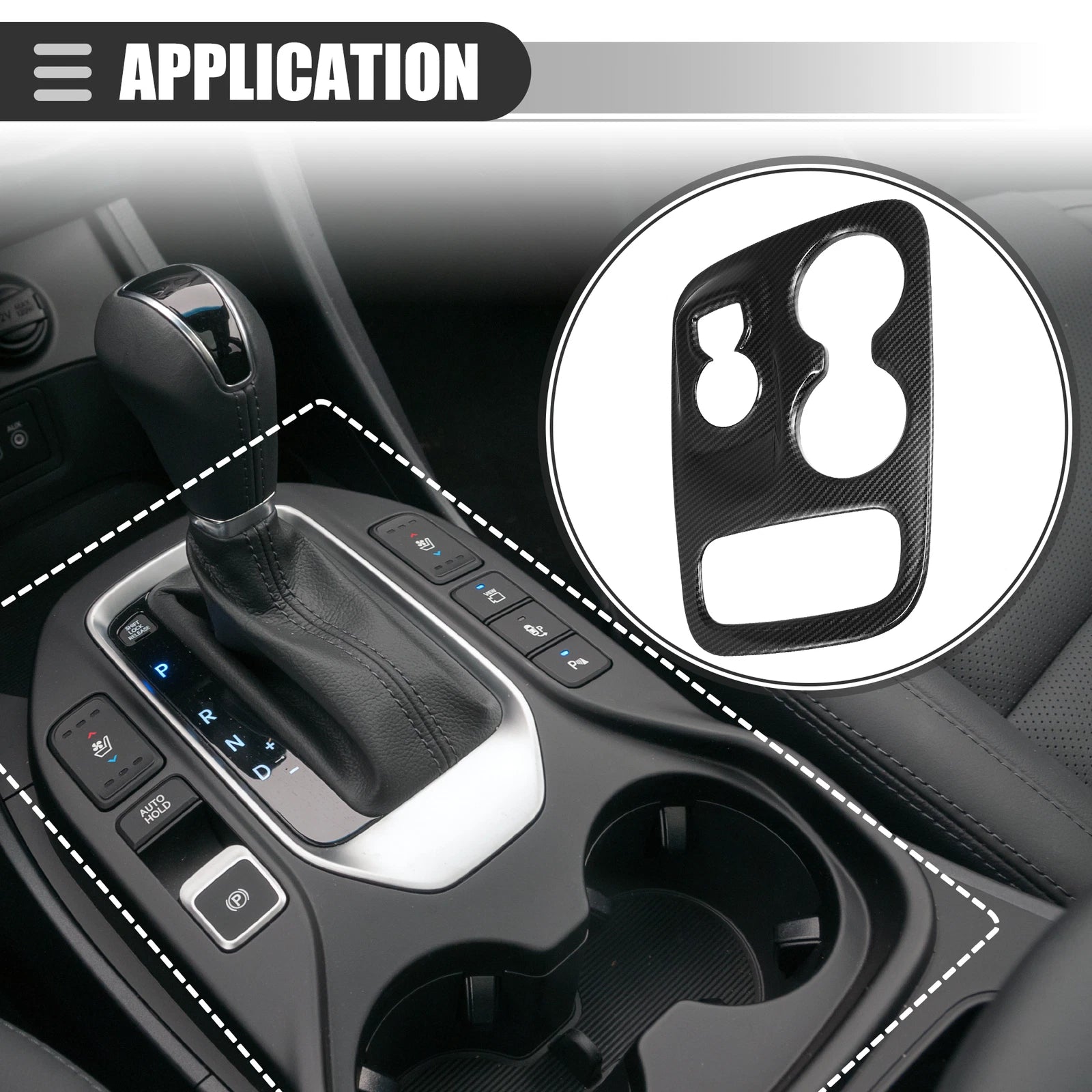 Carbon Fiber Gear Shift Panel Trim for Dodge Durango (2014–2017)