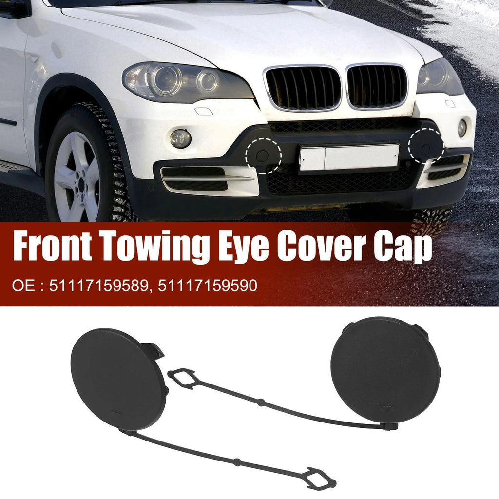 Front Bumper Tow Hook Cover Cap OEM Replacement for BMW X5 (2006–2010)