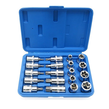 19-Piece Torx Bit Set for Fasteners (e10, t20, t30, T60)