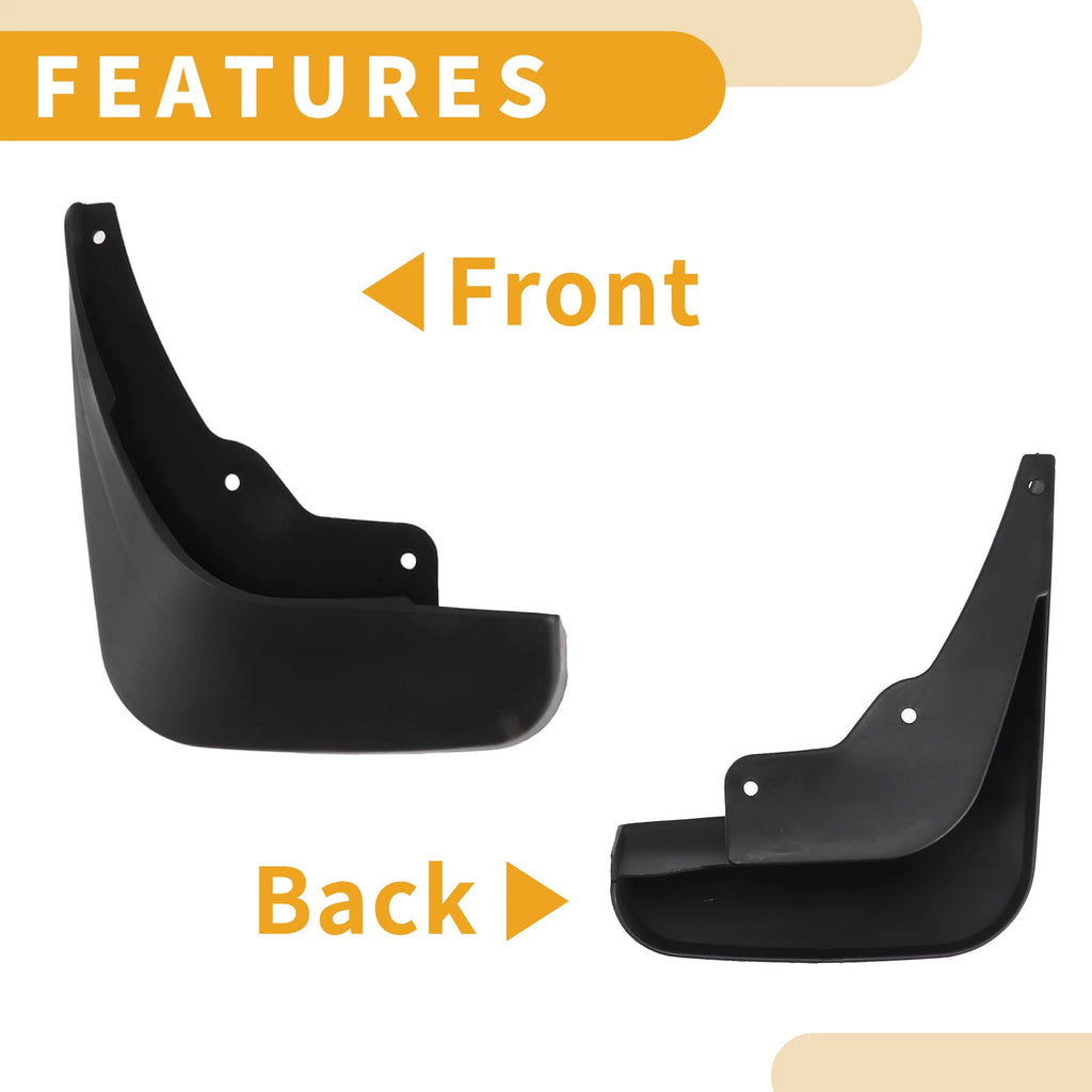 Set of 2 Front & Rear Mud Flaps for Citroen C5 (2008–2017)