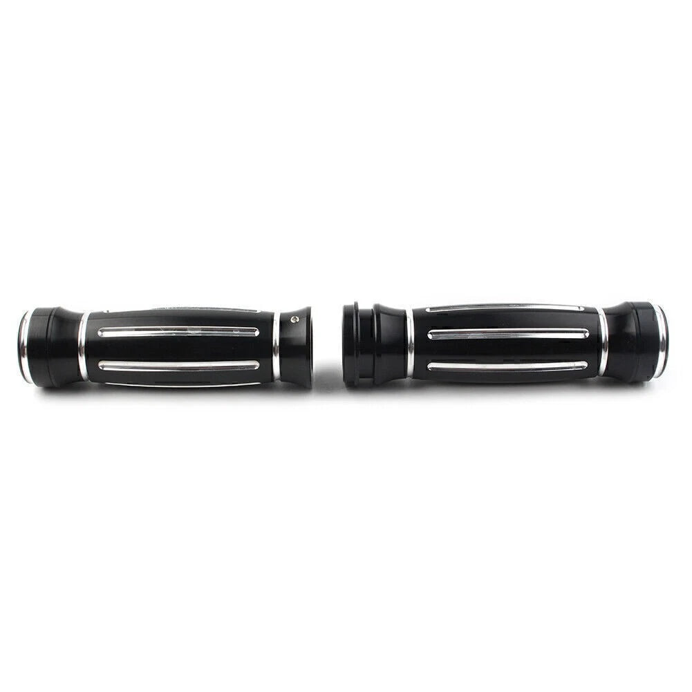 1" CNC Electronic Throttle Hand Grips Handlebar Fit Harley Street Glide FLHX