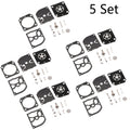 Set of 5 Carburetor Repair Kits for STIHL HS45 FS55 FS38 BG45 (ZAMA RB-100)