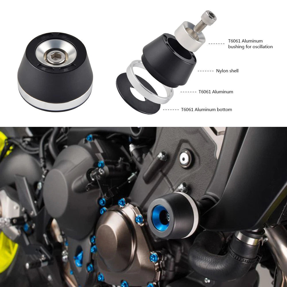 Frame Slider Crash Pad Protector for Yamaha XSR 900 Tracer 900 (2014–2017)