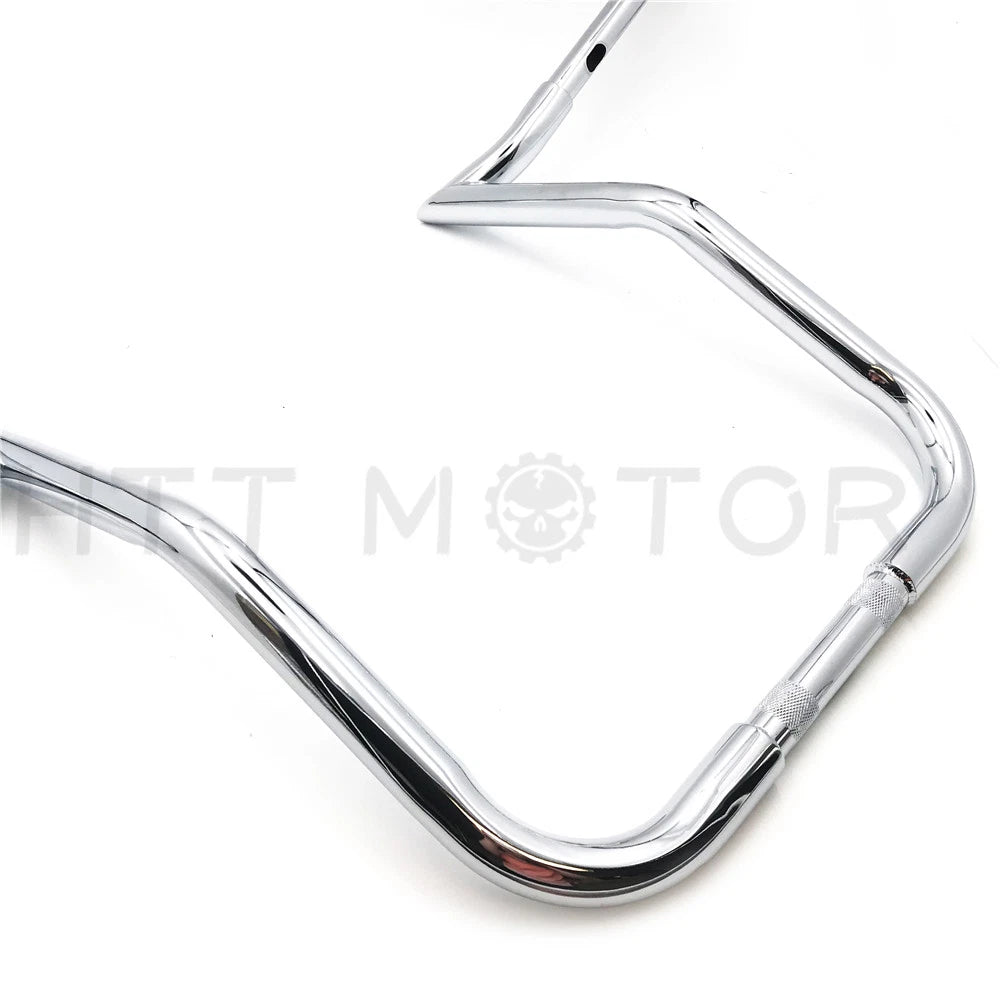 12" Chrome Handlebars for Harley Touring Batwing Fairing (1986–2017)
