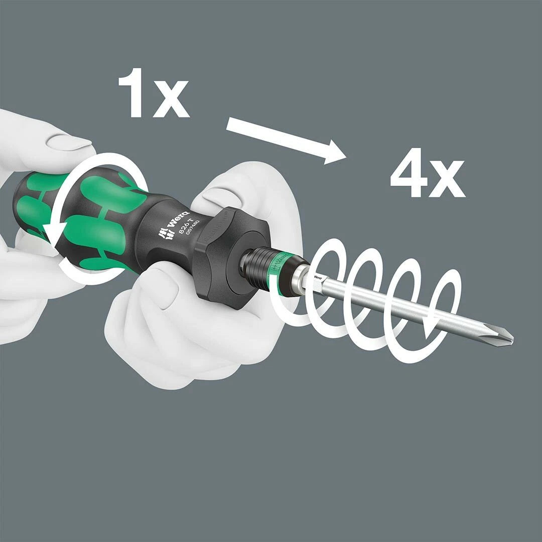 Turbo Screwdriver Handle with Rapidaptor for Wera 05057480001