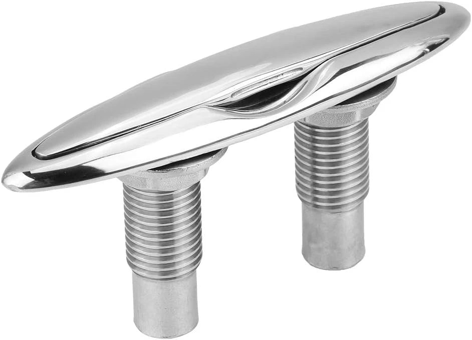2 Pack 6" Stainless Steel Flush Mount Cleat for RV Yacht