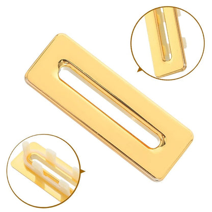 Gold Brass Overflow Cover for Rectangular Basin Sink Water Control