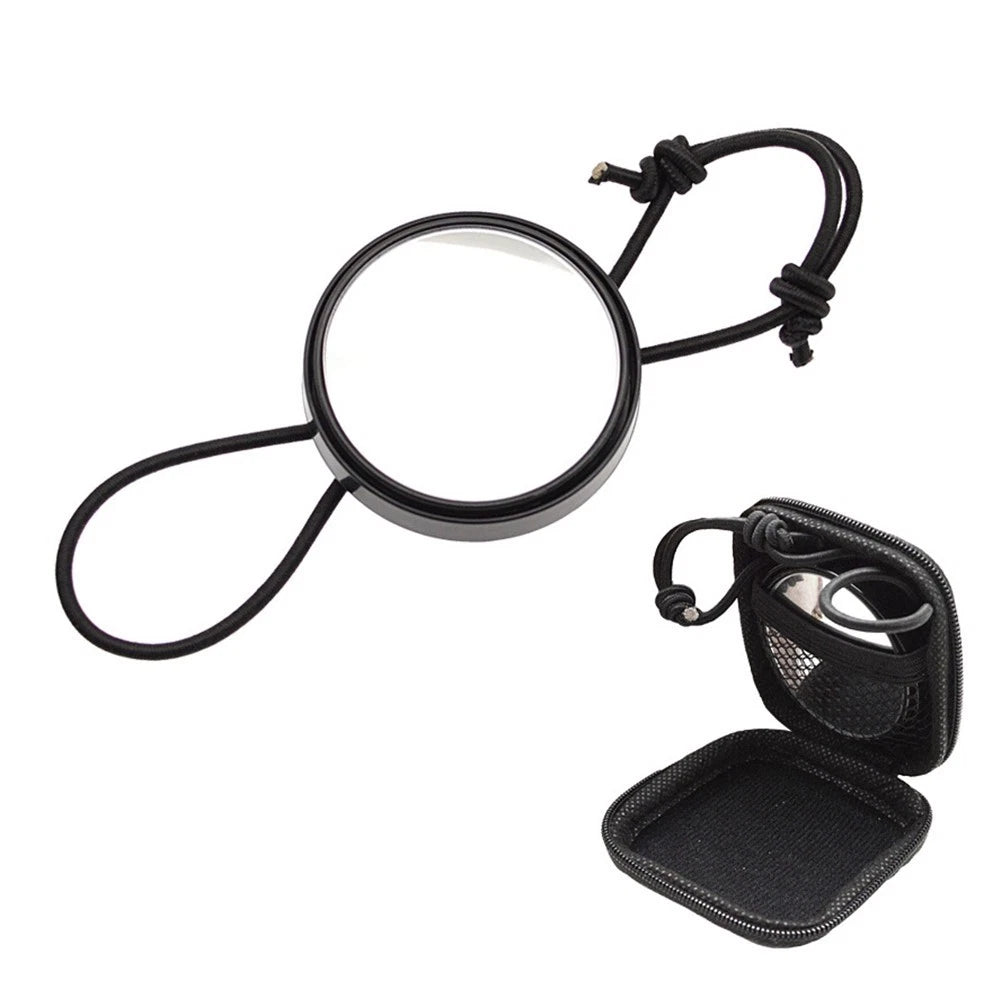 Scuba Diving Wrist Mirror with Adjustable Band for Underwater Viewing