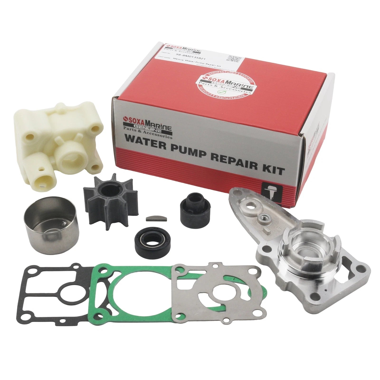 Outboard Water Pump Rebuild Service for Mercury Mariner 9.9 10 15 20 HP