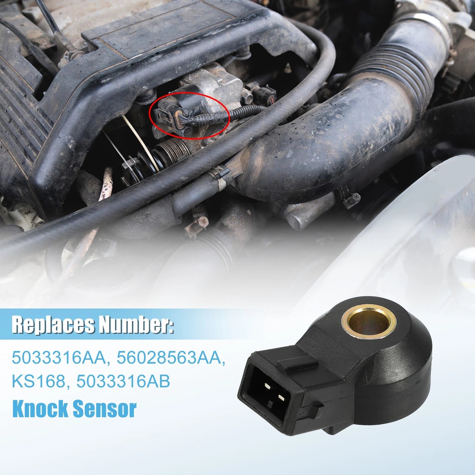 Engine Knock Detonation Sensor Replacement for Dodge Ram 3500 (2003–2009)