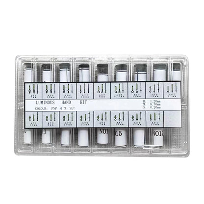 Luminous Watch Hands Pin Set for (Minute .70, Hour 1.20, Second .20mm)