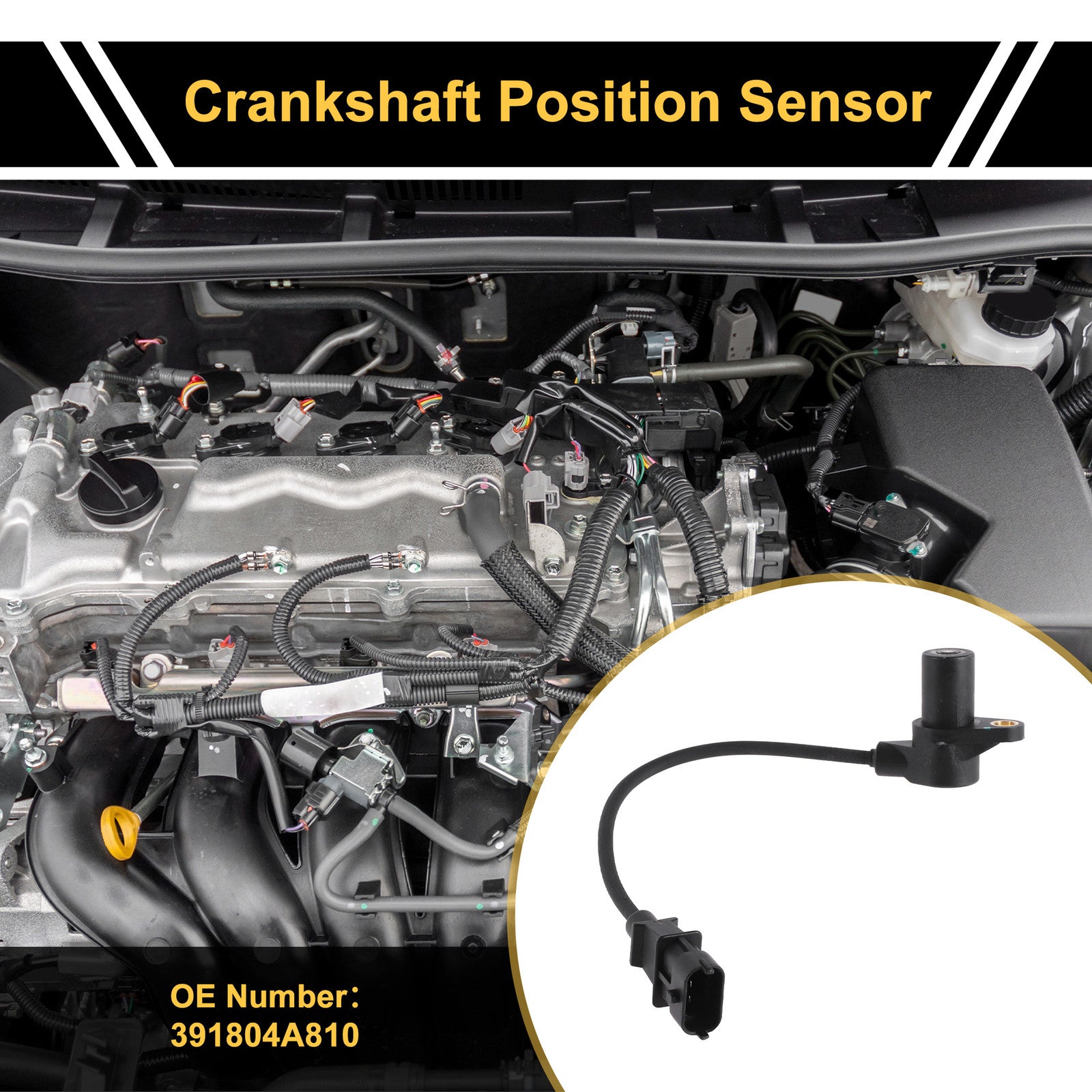 Crankshaft Position Sensor Replacement for Hyundai H-1 H100 Porter 2.5 (1990–2010)