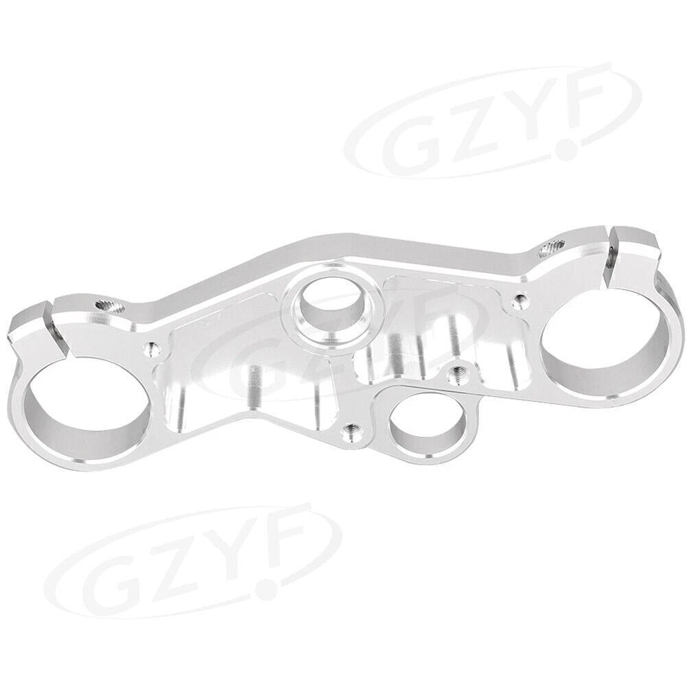 Triple Tree Front End Upper Top Clamp Fit SUZUKI GSXR 600 GSXR 1000 01-02 Silver