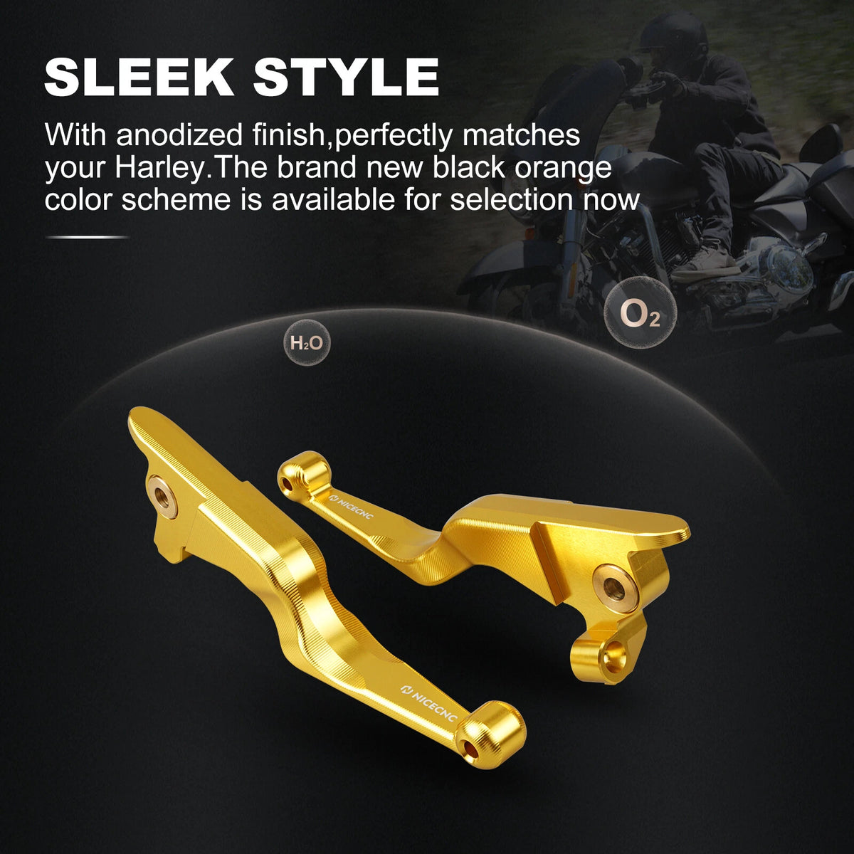 Brake Levers Clutch Levers for Harley Tri Glide Street Glide (2006–2023) 42859-06B