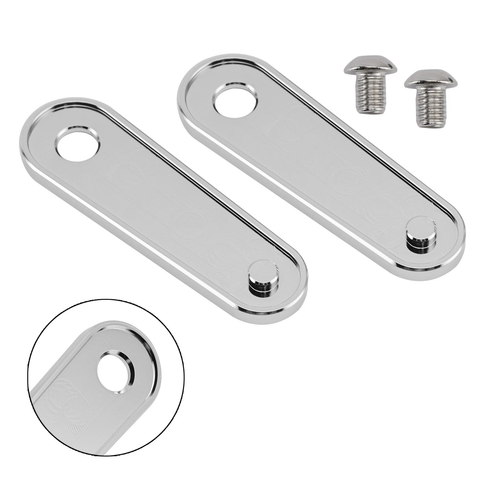 Rear Floorboard Foot Peg Frame Plates for Electra Glide, Road Glide (1993–2023)