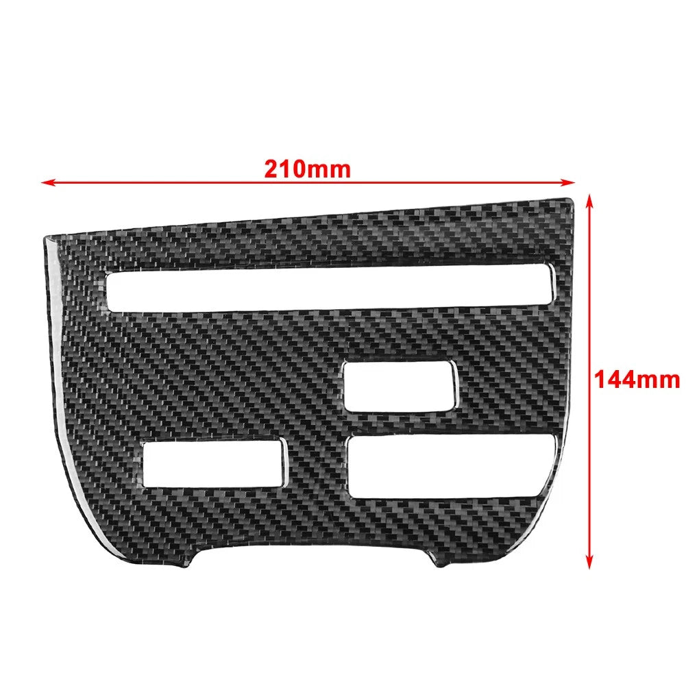 Central Console CD Panel Cover Trim for Nissan GTR R35 (2008–2016) Carbon Red RHD