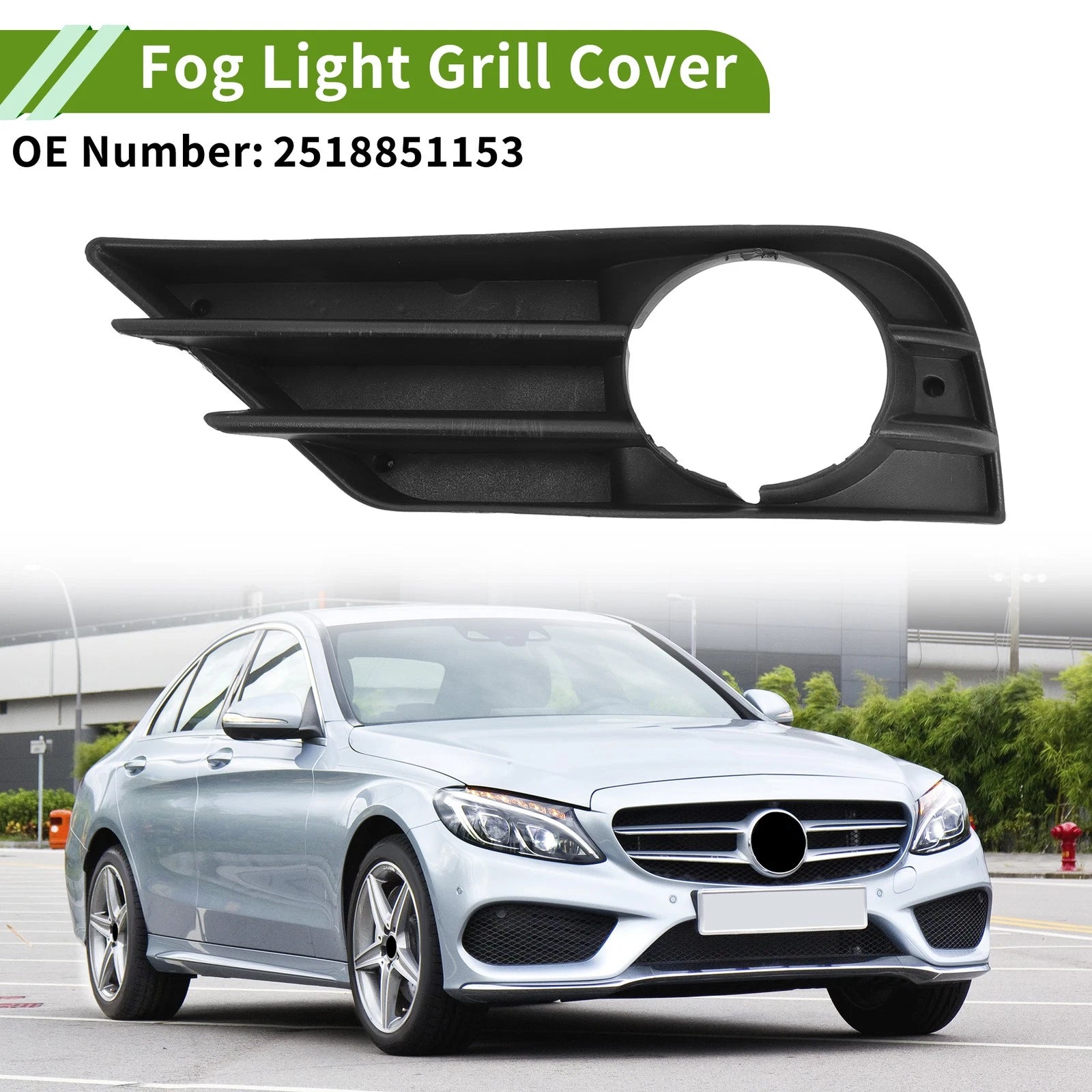 Front Left Fog Light Grill Replacement for Mercedes-Benz R350 (2006–2010)