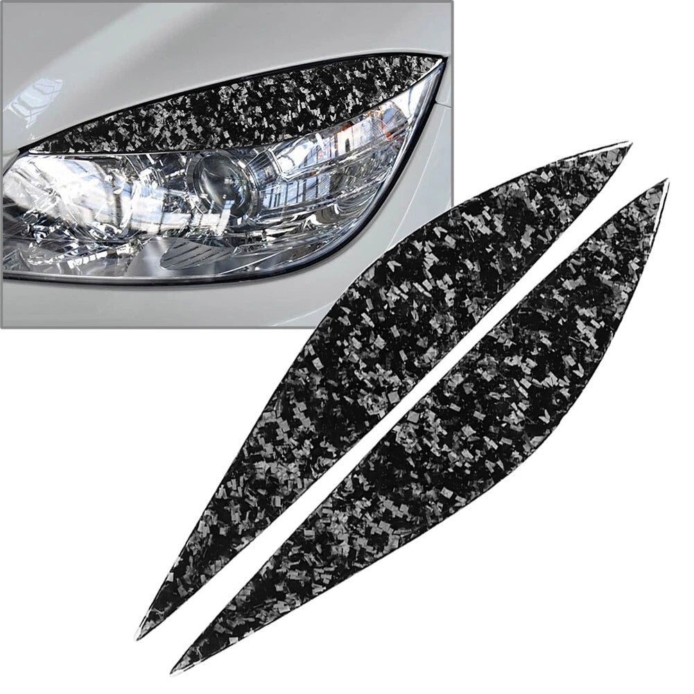 1 Pair Headlight Eyebrow Eyelid Cover for Mercedes Benz C Class W204 (2007–2013)