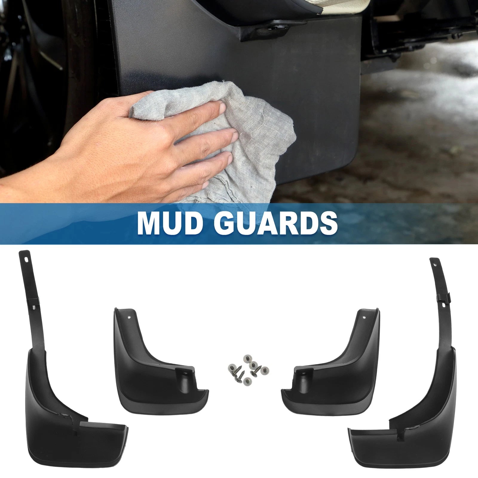 Mud Flaps Splash Guards Replacement for Toyota Corolla Sedan (1998–2002)