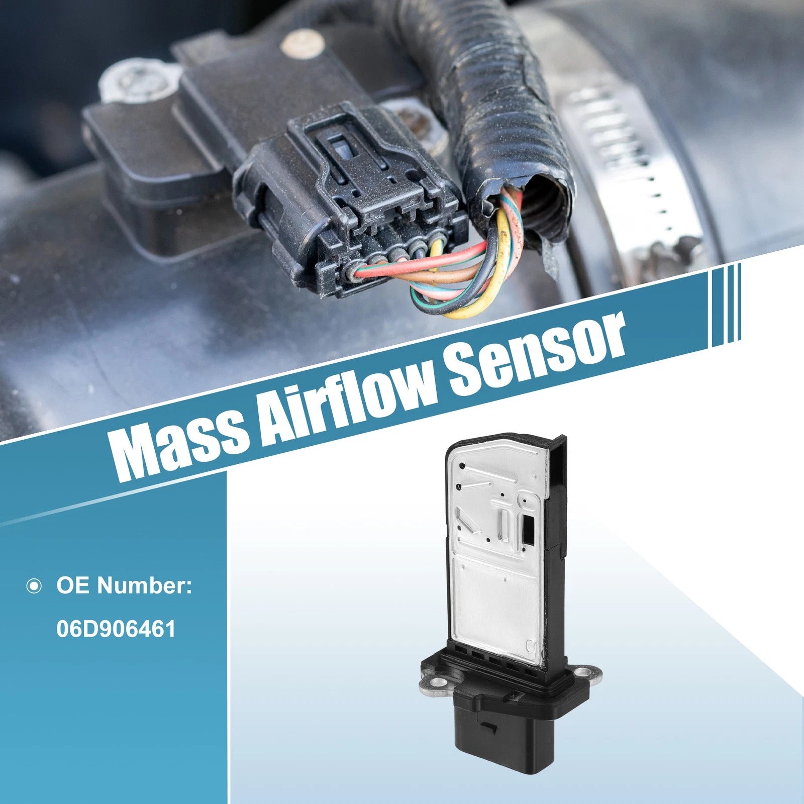 Mass Air Flow Sensor 06D906461 for Audi A4 2.0L (2002–2008)