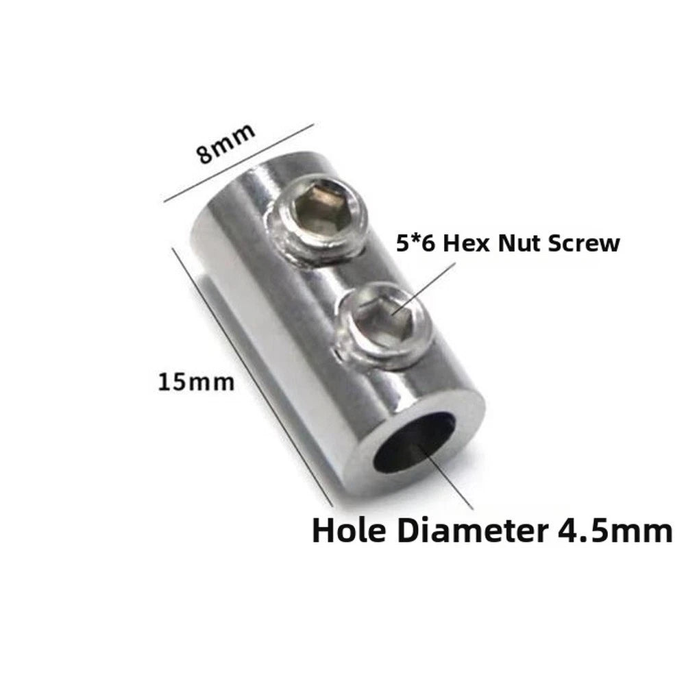 15/8mm Stainless Steel Wire Rope Fastener Dual Hole for Display Cable