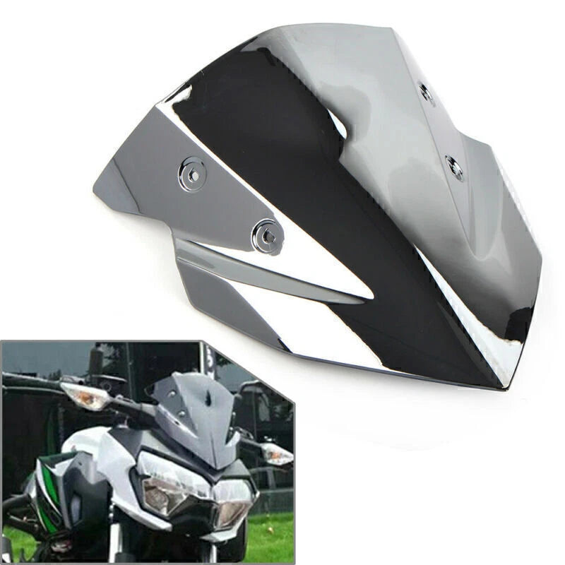 Motorcycle Windshield for Kawasaki Z400 (2018–2022) ABS Plastic Silver