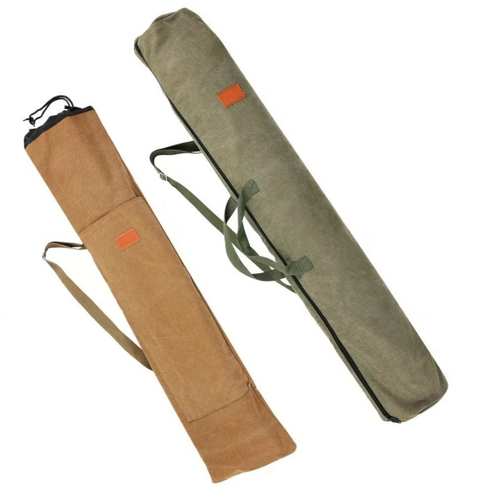 Large Capacity Waterproof Canvas Fishing Rod Bag